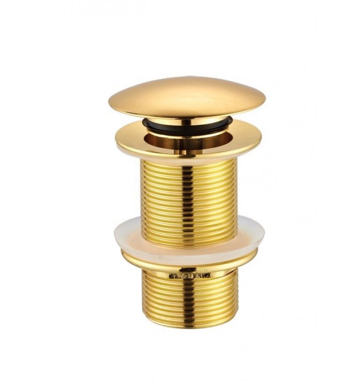Βαλβίδα Νιπτήρα Tema  Χρυσή 95602G Χωρίς Υπερχείλιση