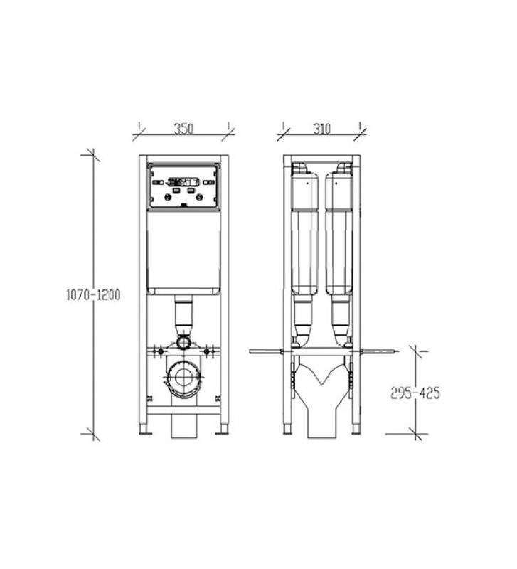 Double Built-in Self-loading Cistern Siamp (11104)