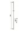 Βέργα Ντους Με Τηλέφωνο Tema DUSH 75cm (51092)