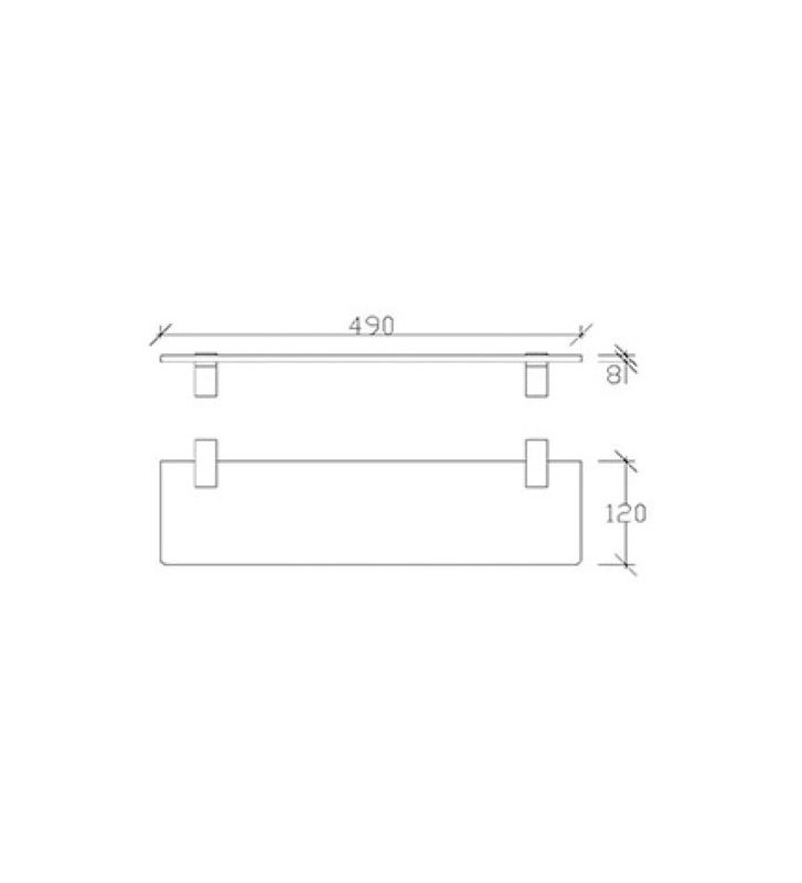 Bathroom Rack Glass Tema PREMIUM (71001)