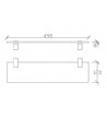 Bathroom Rack Glass Tema PREMIUM (71001)
