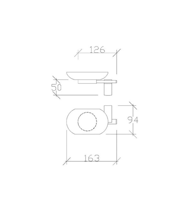 Soap Case Glass Tema Premium (71003)