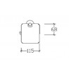 Χαρτοθήκη Tema Tenox 100% INOX  με κάλυμμα 71311