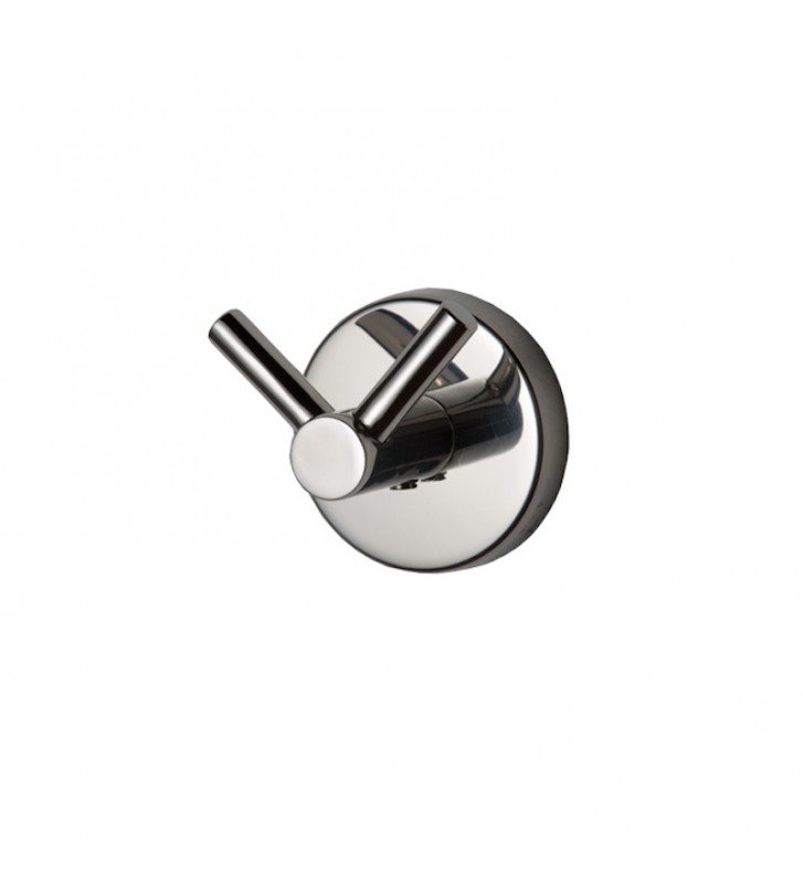 Bathroom Hook Double Inox Silver Tema Tenox 100% INOX 71323