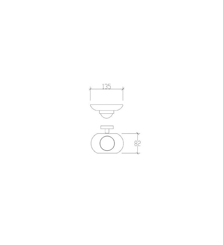 Soap Wall Wall Glass Silver Tema Mare (71203)