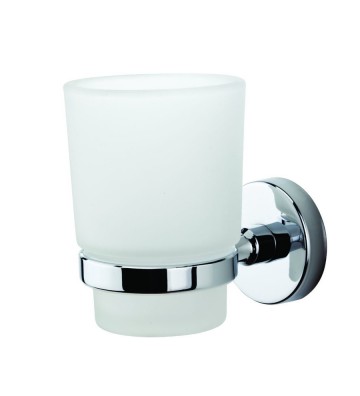 Glass Cup Wall Mounted Silver Tema Mare (71204)