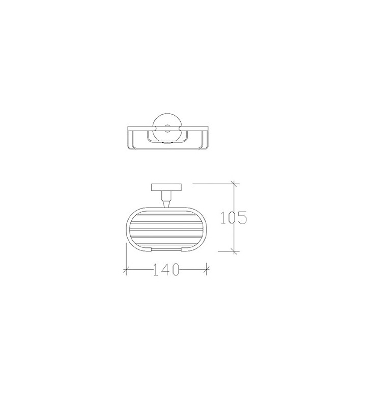 Soap Case Wall Mounted Chrome Tema Mare 71217