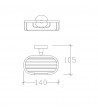 Soap Case Wall Mounted Chrome Tema Mare 71217