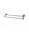 Bathroom Towel Hanger Double Wall Mounted Silver Tema Mare 71232