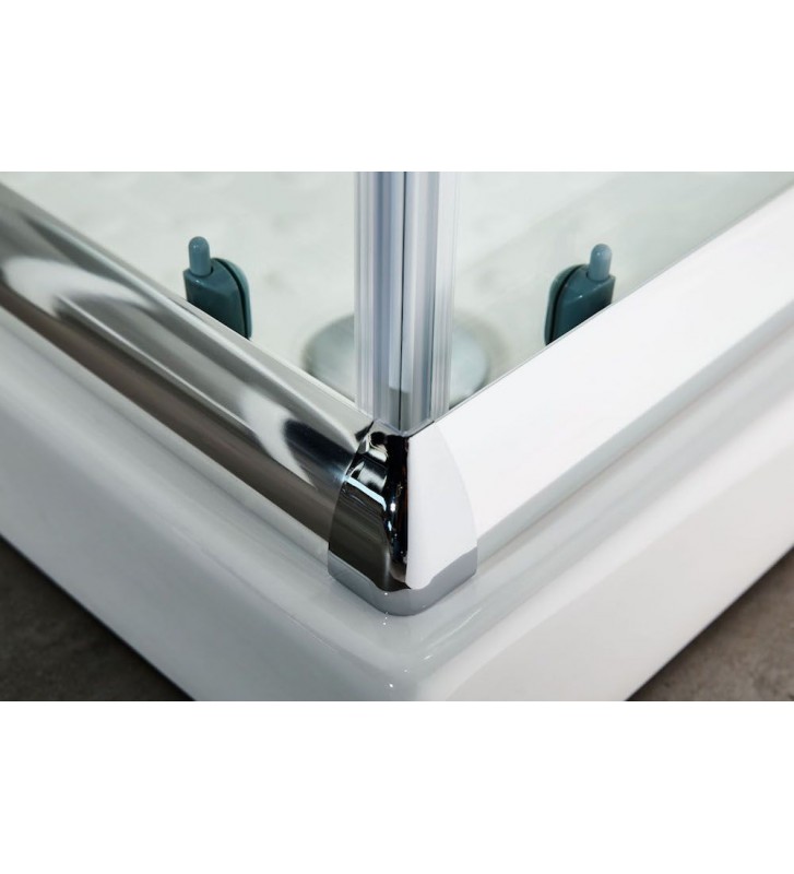 Shower Cabin New Tema Square Frosted 72x72x180 cm