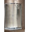 Shower Cabin New Tema Semicircular Frosted 90x90x180 cm