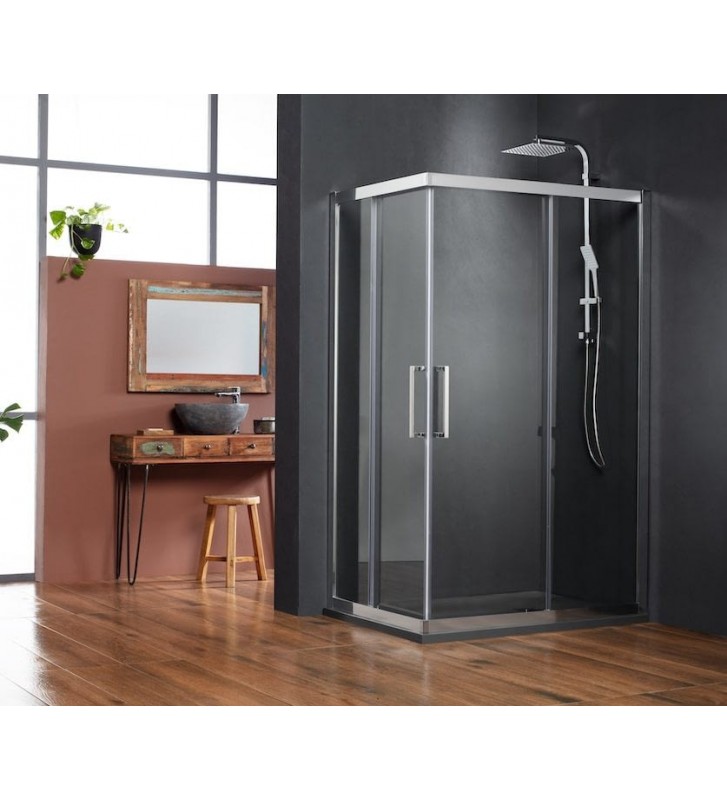 Shower Cabin Tema Versus Nanotechnology Rectangular Transparent