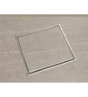 Shower grille with siphon elit Inox Chrome 15Χ15 Φ100 For tiling