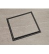 Shower grille with siphon elit Inox Black 15Χ15 Φ100 For tiling