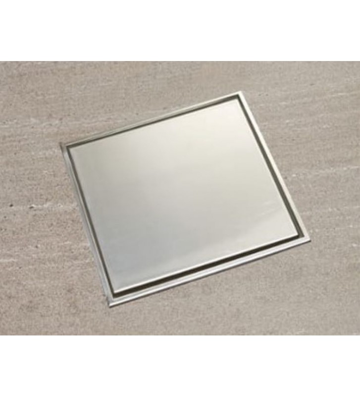 Shower grill with premium pipe Inoch Dolu Chrome 10Χ10 Φ100