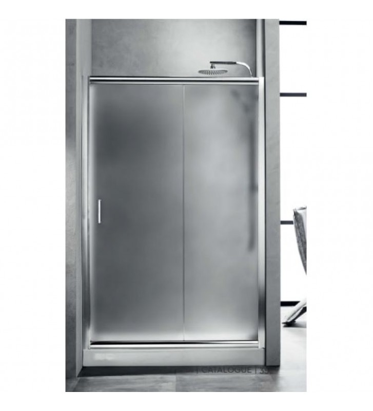 Cabin New Tema Sliding Entrance Door (wall-to-wall) Two-leaf Frosted