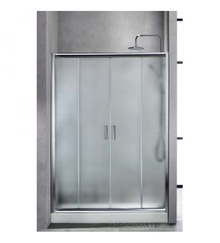 Cabin New Tema Sliding Entrance Door (wall-to-wall) Four-leaf Frosted