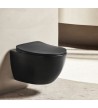 Λεκάνη Κρεμαστή Creavit Free Black Matt Rim-Off (FE322)