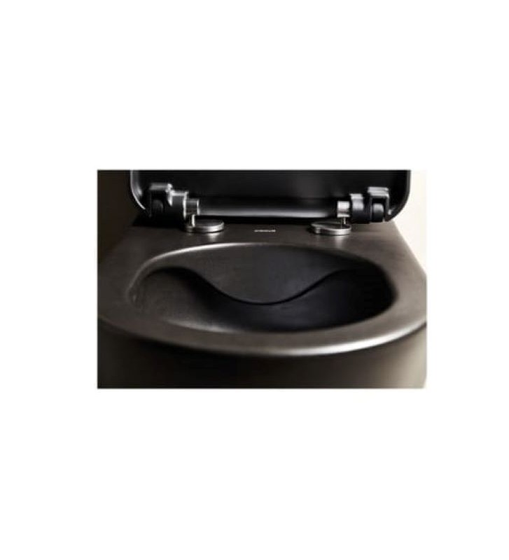 Λεκάνη Κρεμαστή Creavit Free Black Matt Rim-Off (FE322)