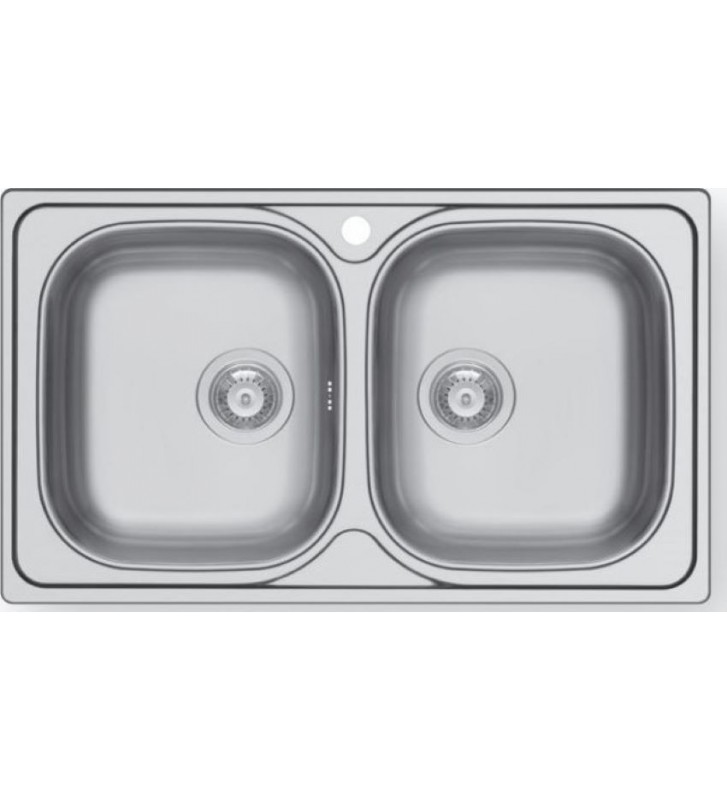 Stainless Steel Sink Pyramis Maidtec Inset 86X50 2B 101054001