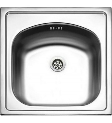 Stainless Steel Sink Pyramis Maidtec Inset 1B 44x44cm 101042401