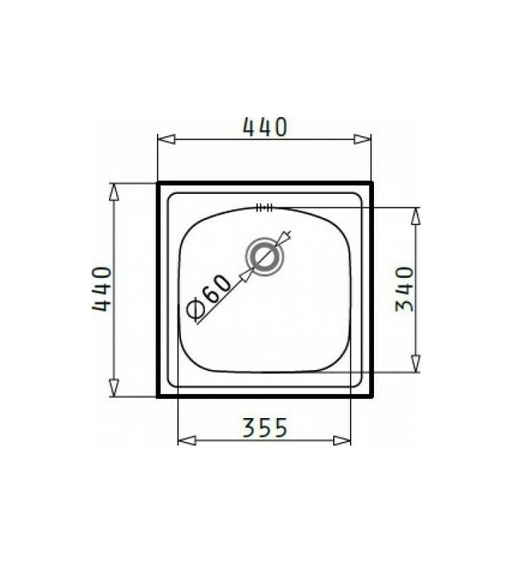 Stainless Steel Sink Pyramis Maidtec Inset 1B 44x44cm 101042401