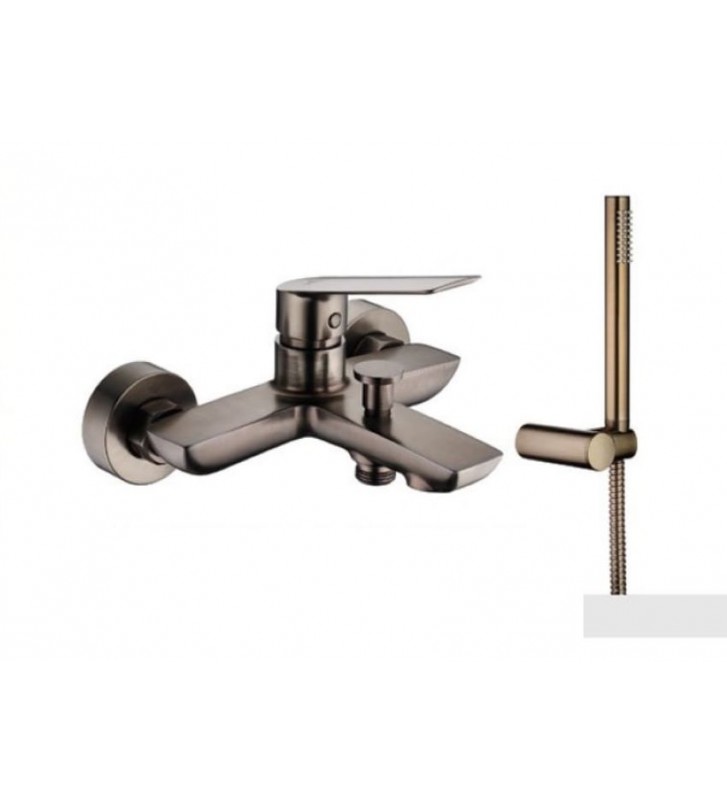 Μπαταρία Λουτρού  Demm  Sleek Gunmetal με τηλέφωνο και επιτοίχιο στήριγμα (9900RM)