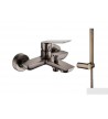 Μπαταρία Λουτρού  Demm  Sleek Gunmetal με τηλέφωνο και επιτοίχιο στήριγμα (9900RM)