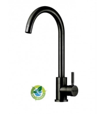 Countertop Sink Faucet Tema Green Black Matte Curved 67026N