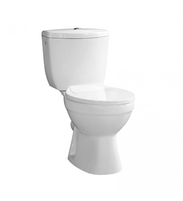 Basin Set Pyramis Dilos P-Trap Floor Set (Pistols) with Soft Close Cover & Cistern