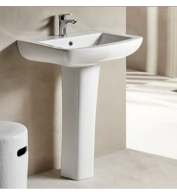 Washbasin Tema PL 060 / PL 250 (60 x 48,5cm) Pendant With Column