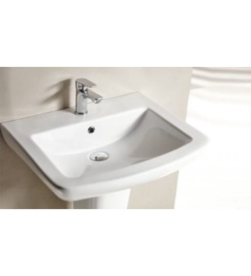 Washbasin Tema PL 060 (60 x 48.5cm) Pendant Without Column