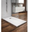 Ντουζιέρα Tema Art Stone Λευκή Τετράγωνη 80x80x3 cm