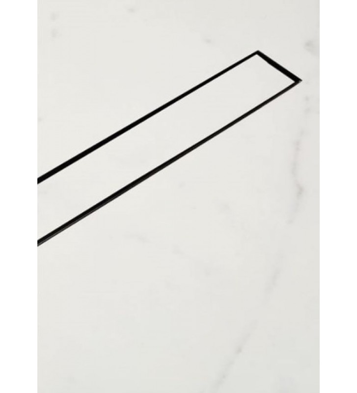 Σιφώνι Δαπέδου Tema Κανάλι Ντουζ με Ρυθμιζόμενο Ύψος Σώμα Inox Black Matt Με αναστρεφόμενη σχάρα