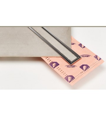 Floor Siphon Tema Chrome Shower Duct with Adjustable Height and Insulation PVC Body With Reversible Inox Grill