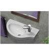 Porcelain Bath Sink Hanging Serel Friendly 6741 57 x 32 cm White Right