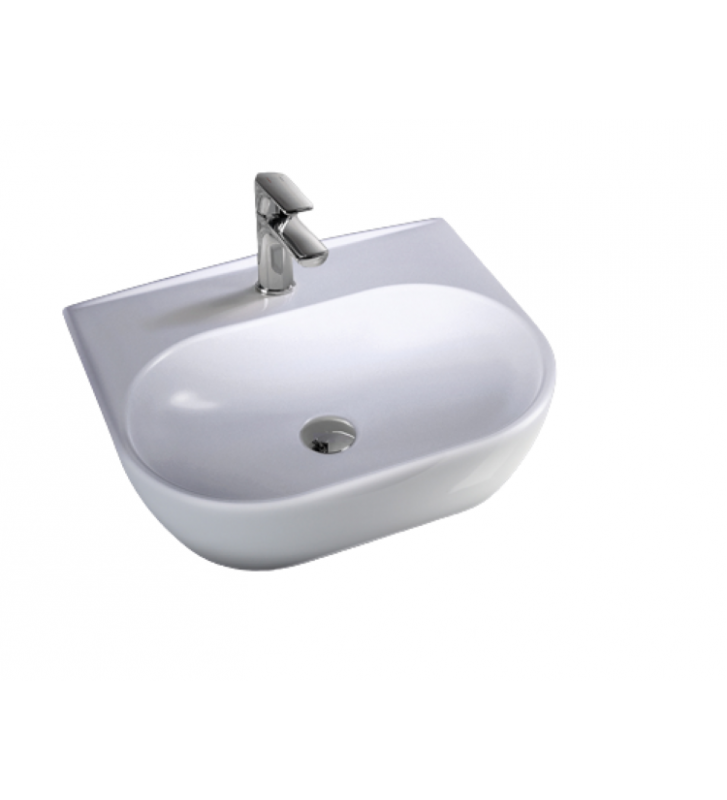 Porcelain Bath Sink Hanging Bianco Ceramica Studio (39050) 50 × 42 cm White
