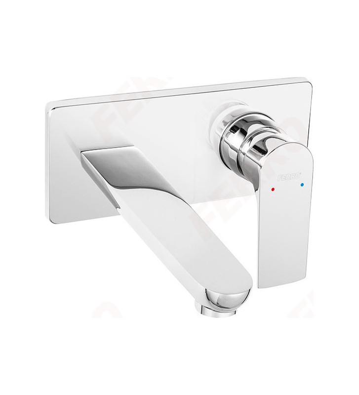 Built-in Washbasin Faucet Ferro Algeo Square Silver (BAQ3PA18)