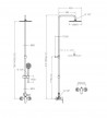 Shower Column With Ramon Soler Titanium Faucet (1878RP240)