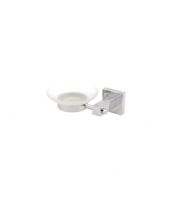 Soap Case Wall Mounted Silver Glass - Brass Creavit Svida (BS44603)