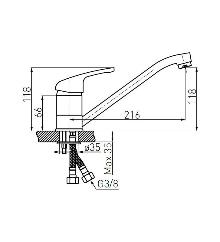 Μπαταρία Νεροχύτη Πάγκου Ferro Freya Μπεζ Granite Sand BFR4S