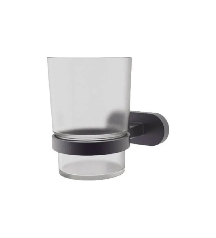 Glass Wall Cup Black Creavit Planet (PL 18803 N)