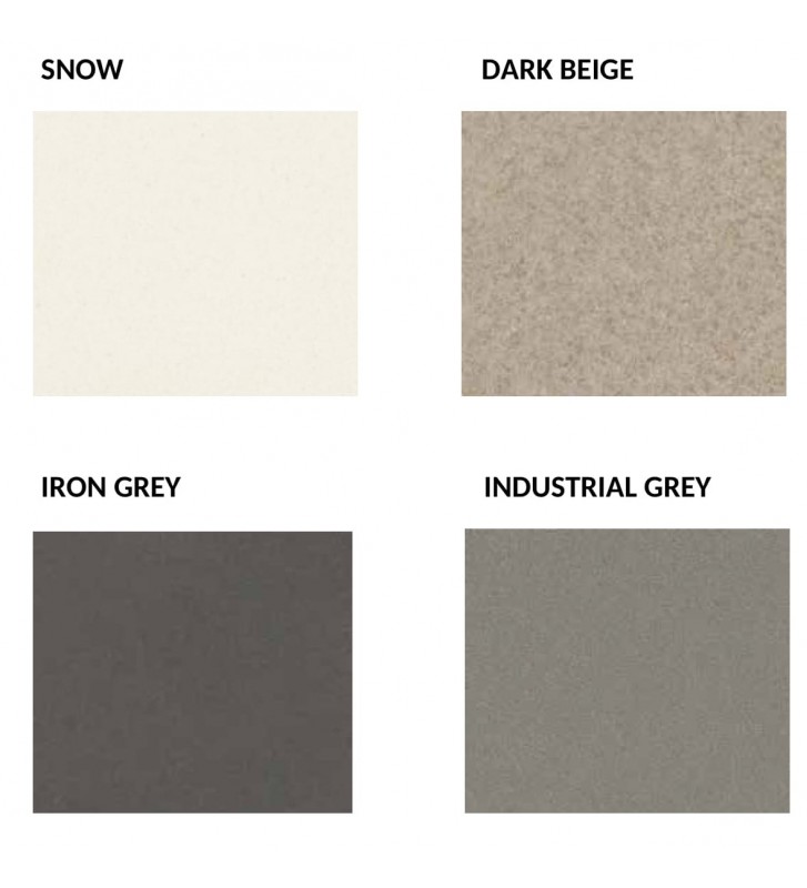 Sink Pyramis Pyragranite Kartesio 1B 1D 86x50cm