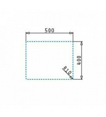 Νεροχύτης Pyramis Pyragranite Tetragon 1B UM Υποκαθήμενος 50x40cm