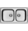 Pyramis Stainless Steel Sink Dorian Polished Reversible Insert (86X50) 2B
