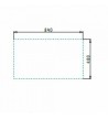 Pyramis Stainless Steel Sink Dorian Textured Inverted Reversible (86X50) 1B 1D