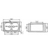 Pyramis Stainless Steel Sink Satina Reversible Insert (86x50) 2B