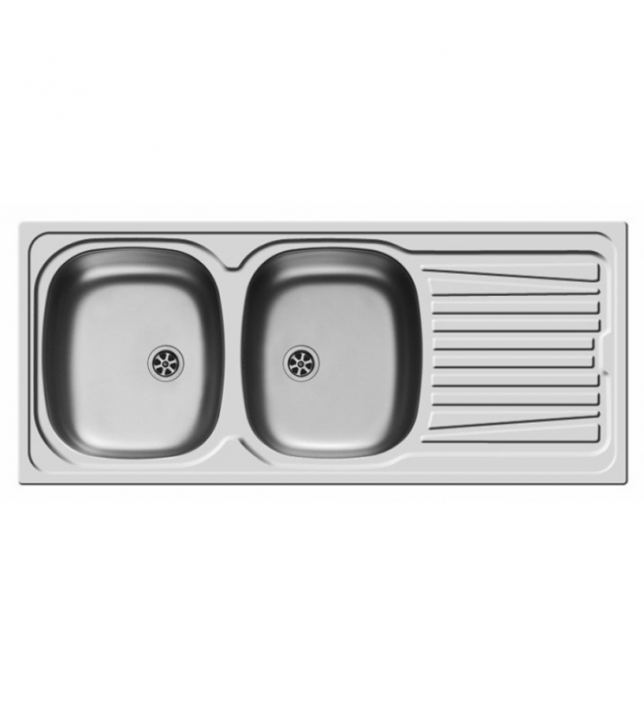 Pyramis Stainless Steel Sink Satin Reversible Insert (116x50) 2B 1D