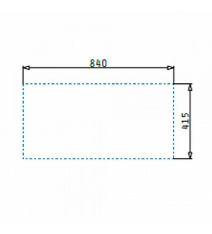 Pyramis Stainless Steel Sink Basic E33 / 33 Satin Reversible Insert (86x43,50)