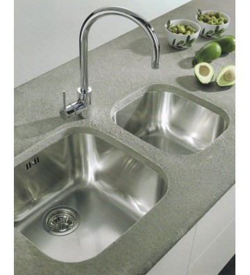 Νεροχύτης Pyramis Ανοξείδωτος Υποκαθήμενος IRIS  1B Γυαλισμένος (50 x 40)